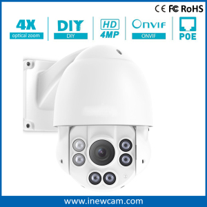 1/3" 4MP Poe IP PTZ Speed Dome Camera for Outdoor